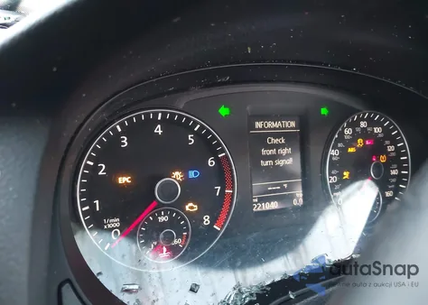 2013 Volkswagen Passat 2.5L Se z USA, uszkodzony, nr VIN 1VWBP7A34DC066400